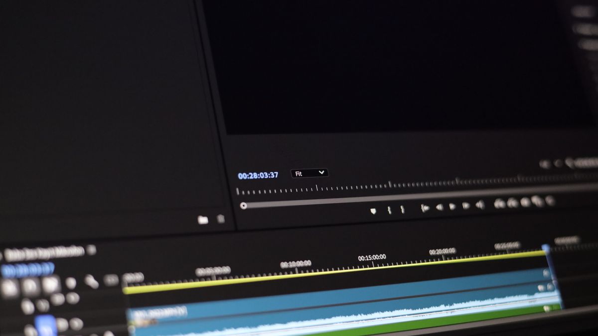 Timeline perangkat lunak editing video untuk menyelaraskan subtitle